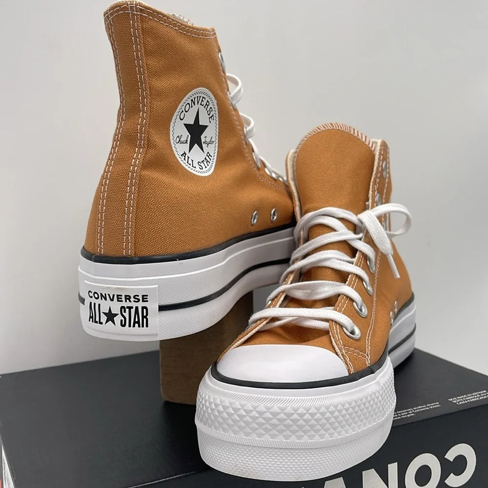 Converse WMNS CTAS LIFT HI GINGERSNAP/WHITE/BLACK A11537F Platforms Sneakers